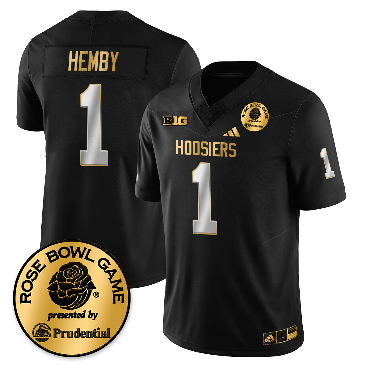Indiana Hoosiers Vapor Limited Football Gold Jersey - Rose Bowl-Cuztomshoes
