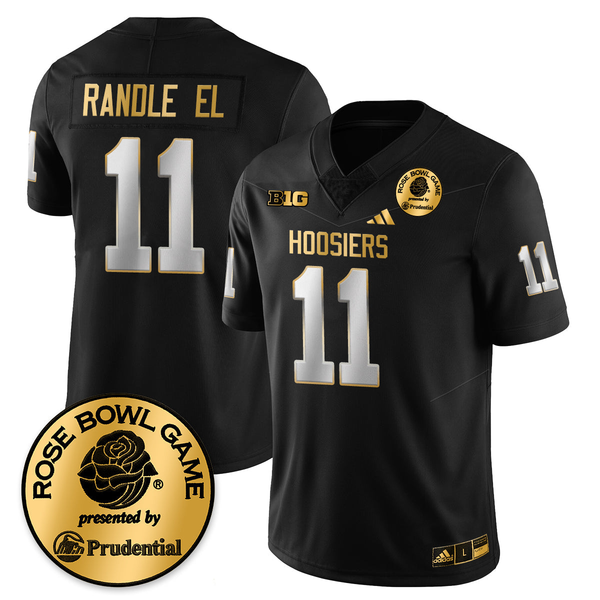 Indiana Hoosiers Vapor Limited Football Gold Jersey - Rose Bowl-Cuztomshoes