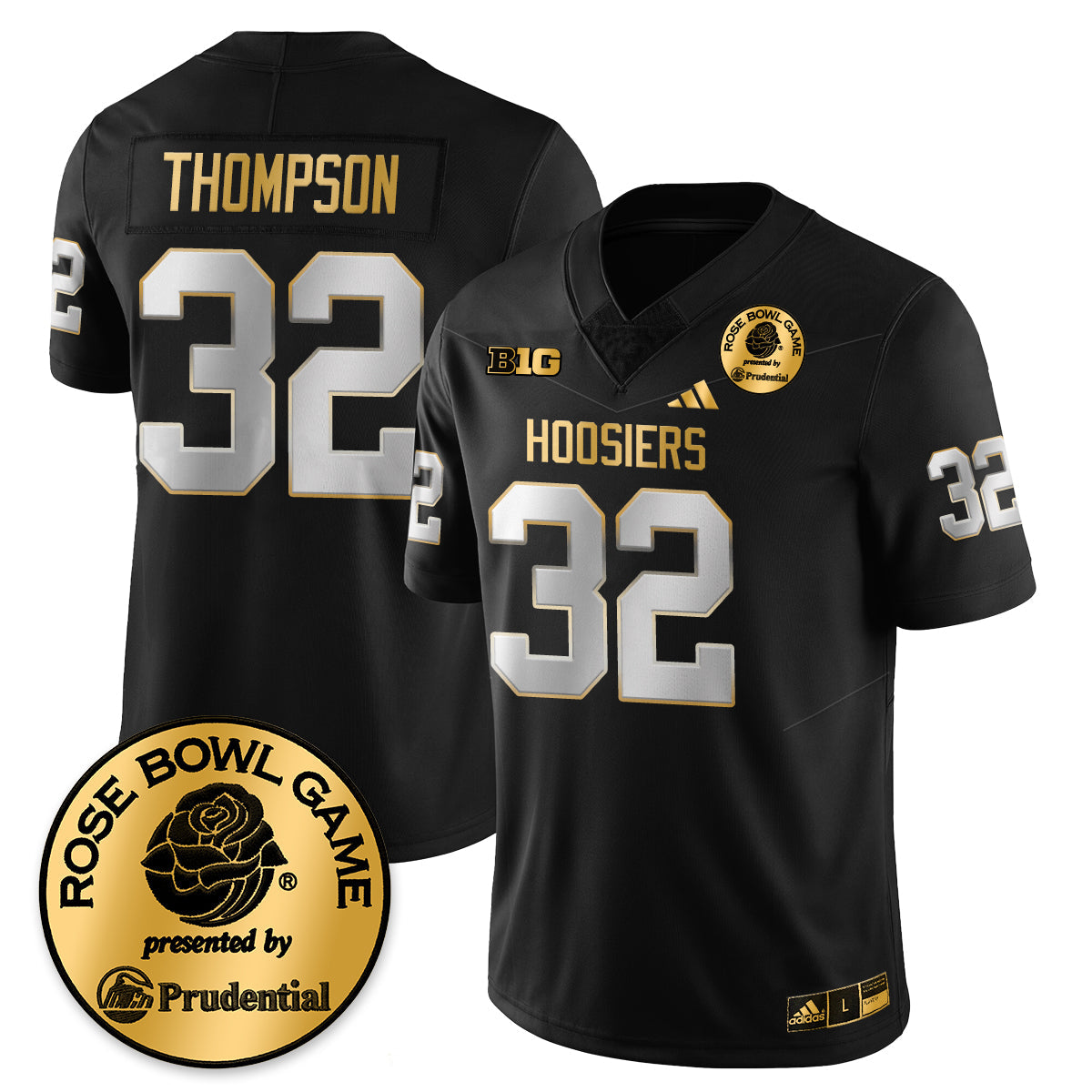 Indiana Hoosiers Vapor Limited Football Gold Jersey - Rose Bowl-Cuztomshoes