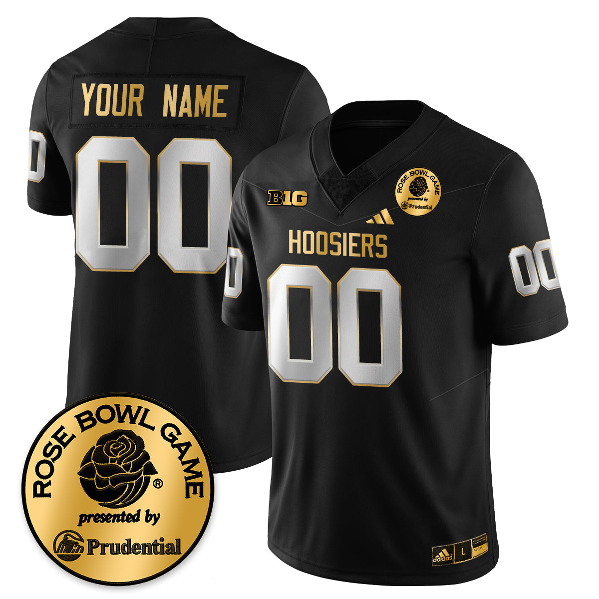 Indiana Hoosiers Vapor Limited Football Gold Jersey - Rose Bowl-Cuztomshoes