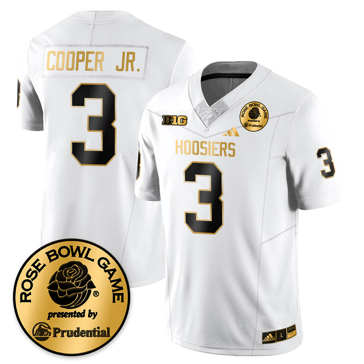 Indiana Hoosiers Vapor Limited Football Gold Jersey - Rose Bowl-Cuztomshoes