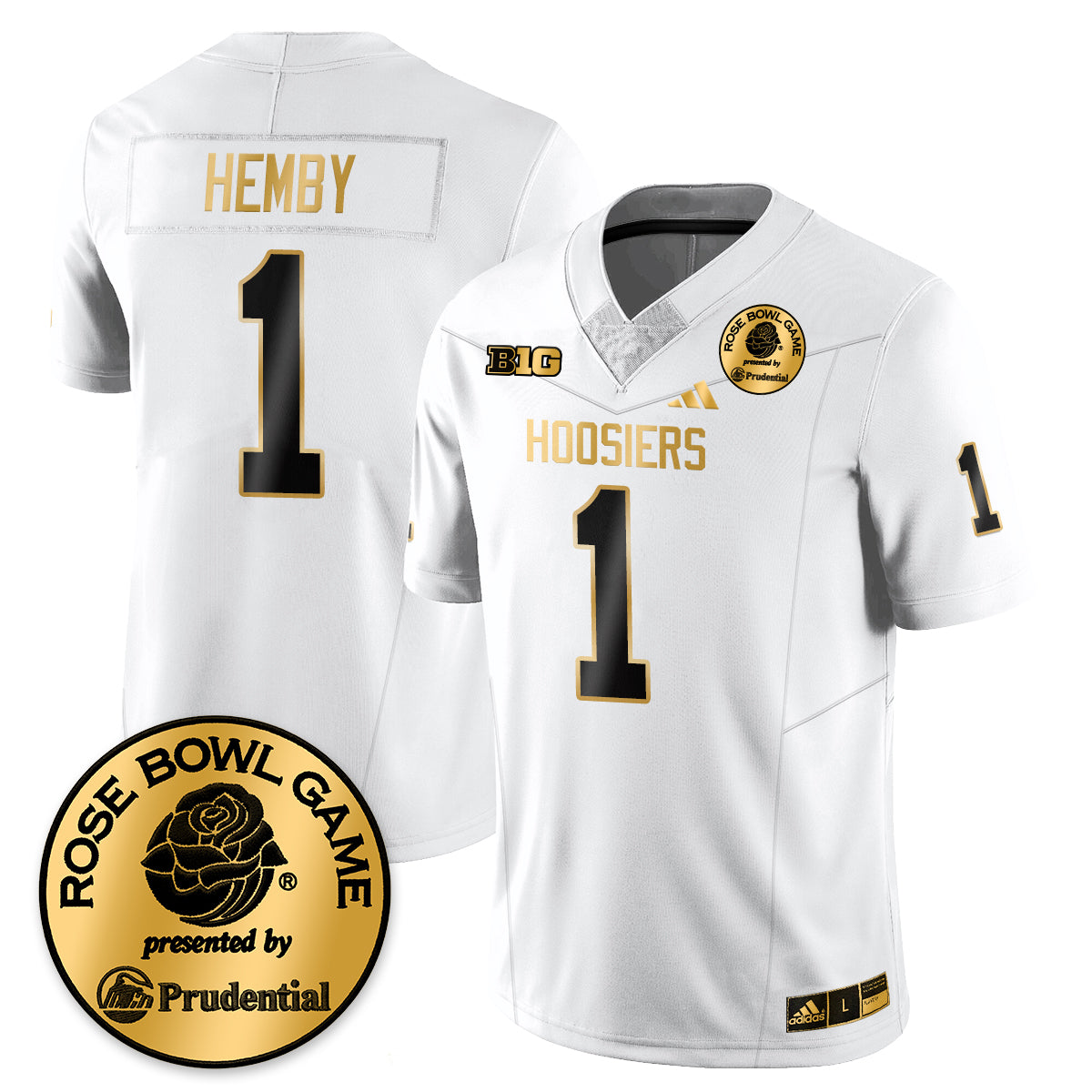 Indiana Hoosiers Vapor Limited Football Gold Jersey - Rose Bowl-Cuztomshoes