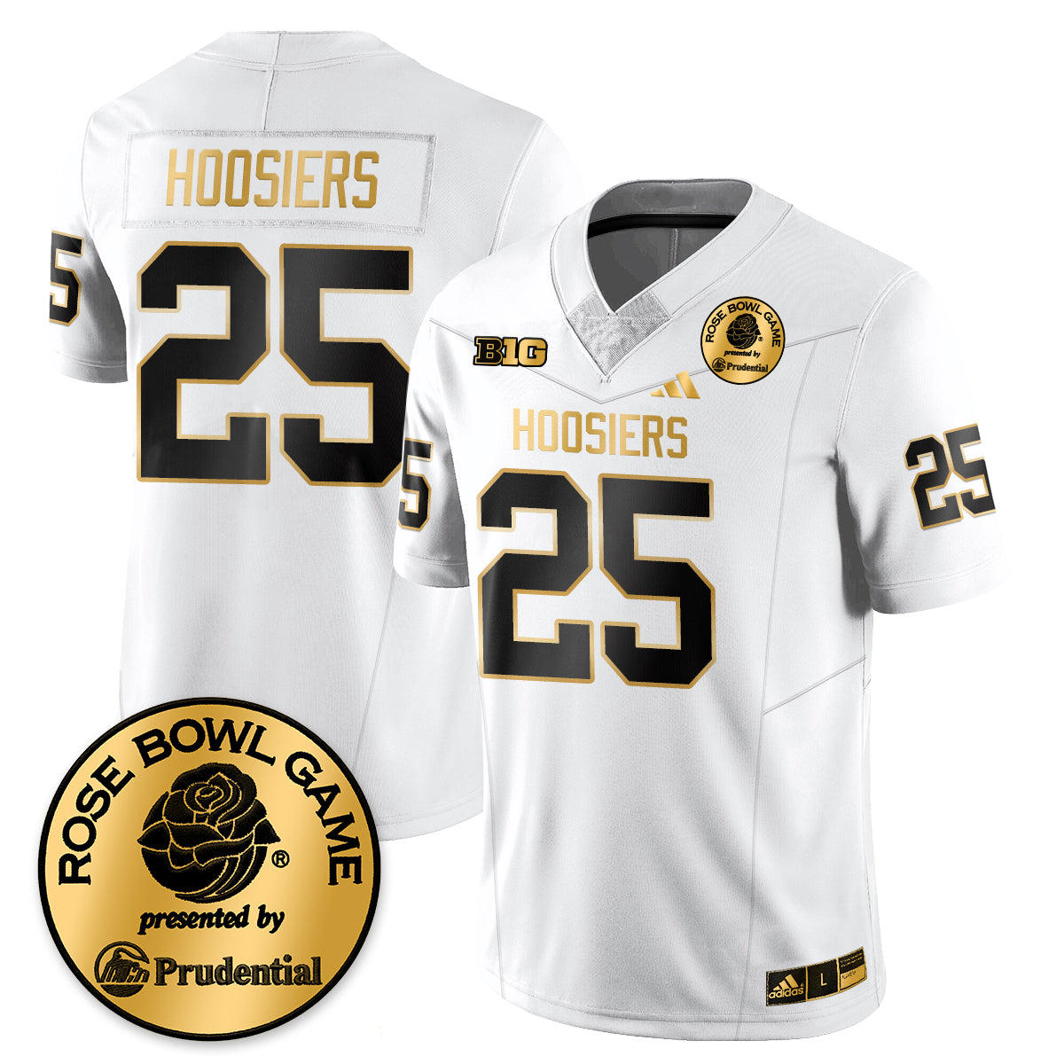 Indiana Hoosiers Vapor Limited Football Gold Jersey - Rose Bowl-Cuztomshoes