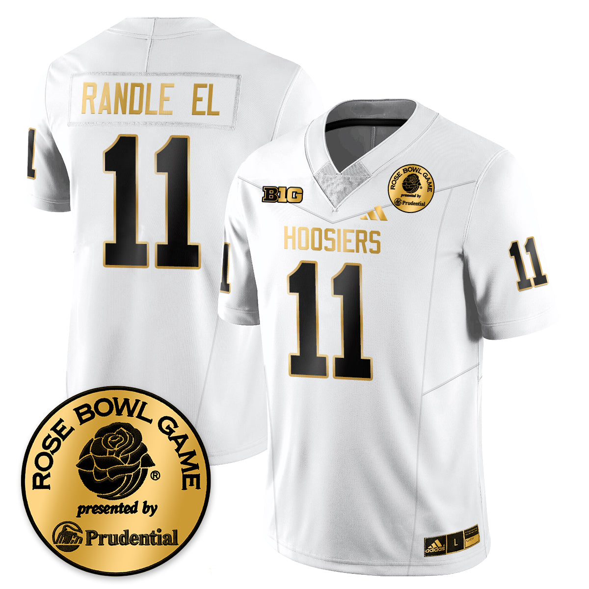 Indiana Hoosiers Vapor Limited Football Gold Jersey - Rose Bowl-Cuztomshoes