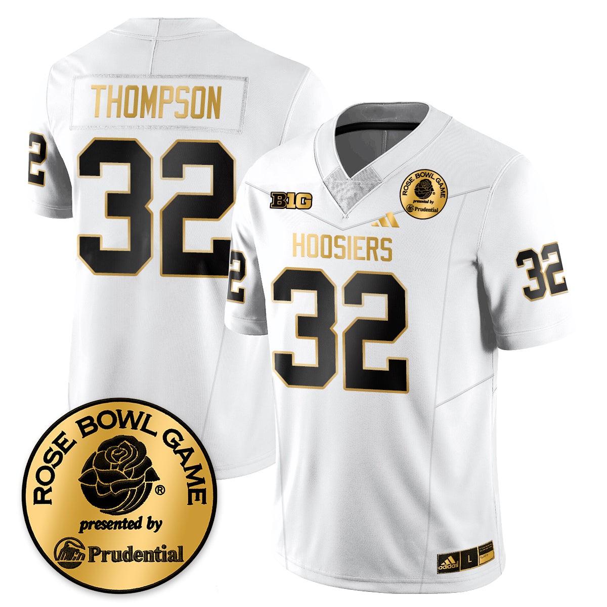 Indiana Hoosiers Vapor Limited Football Gold Jersey - Rose Bowl-Cuztomshoes