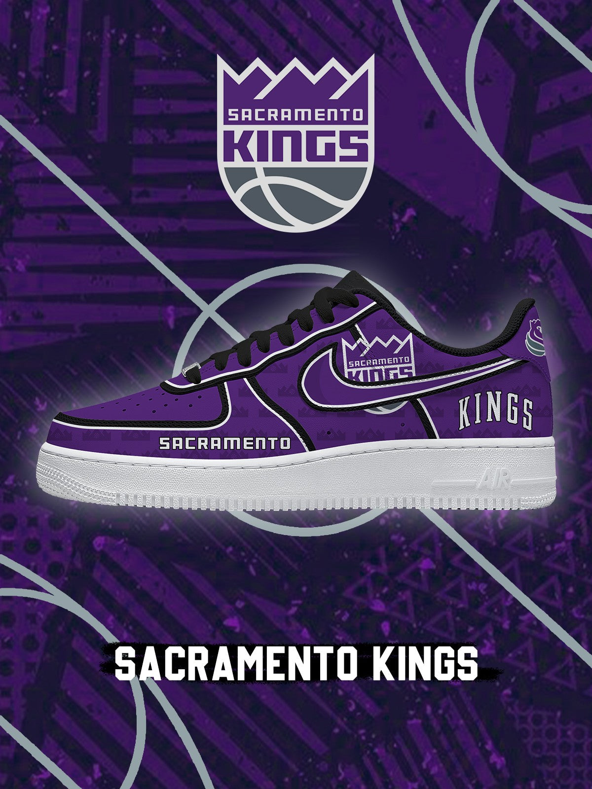 Sacramento Basketball V.3 Custom Low-top Sneakers For Fans
