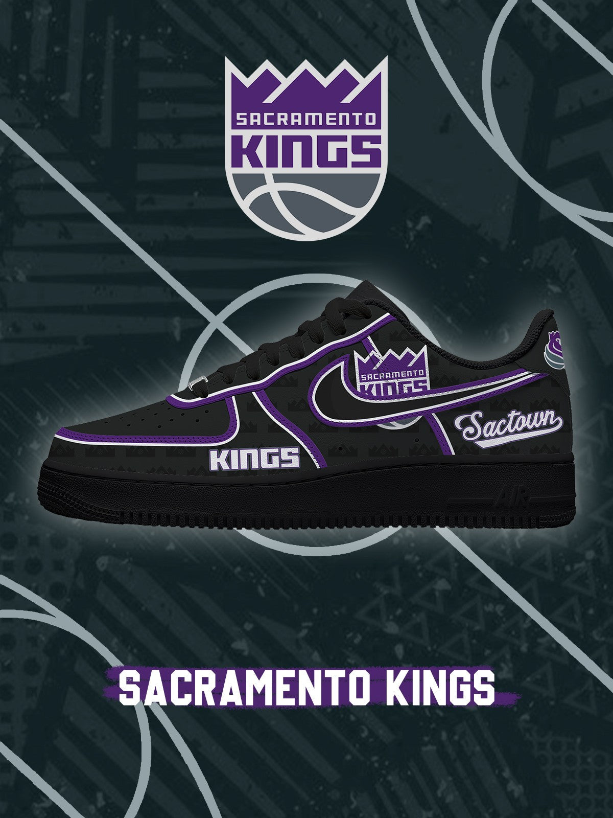 Sacramento Basketball V.4 Custom Low-top Sneakers For Fans