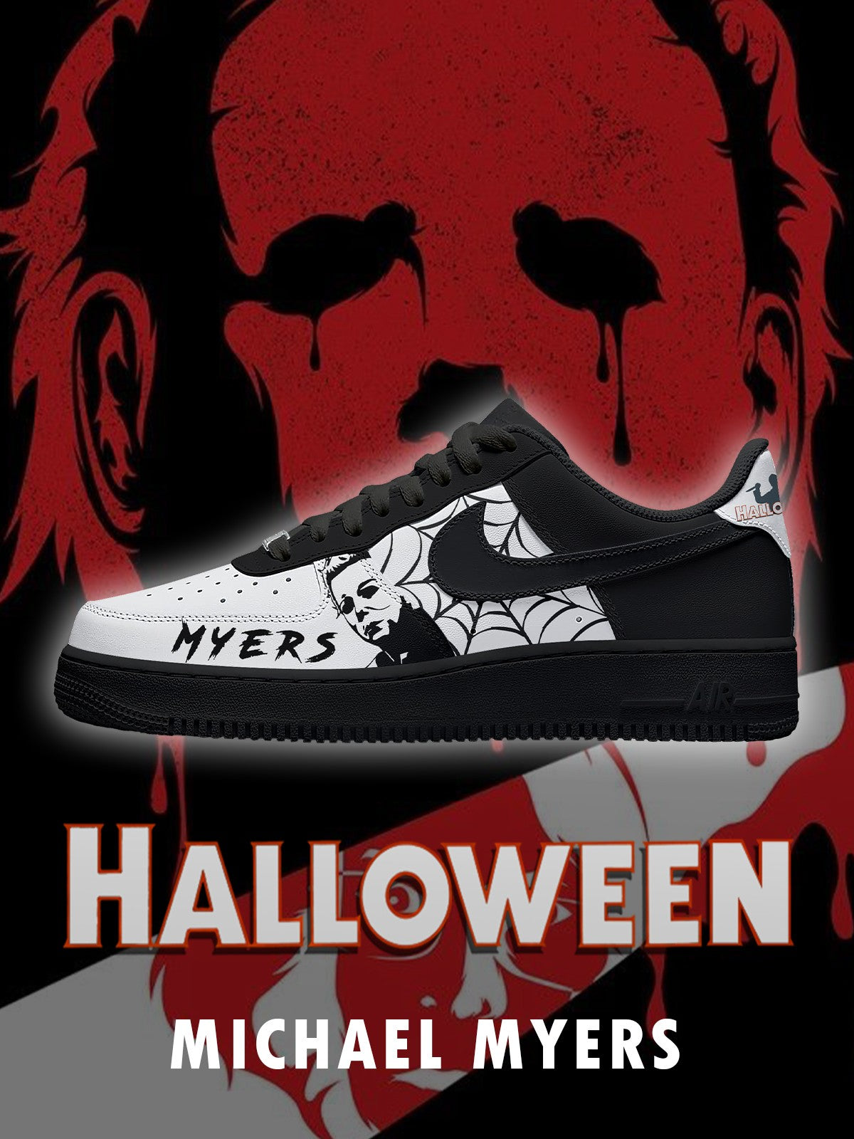 Michael Myers V.3 Custom Low-top Sneakers For Horror Fans