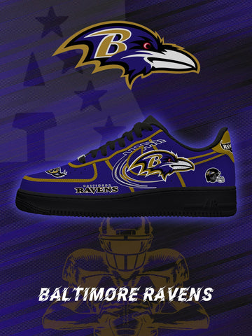 Baltimore Custom Low-top Sneakers For Football Fans