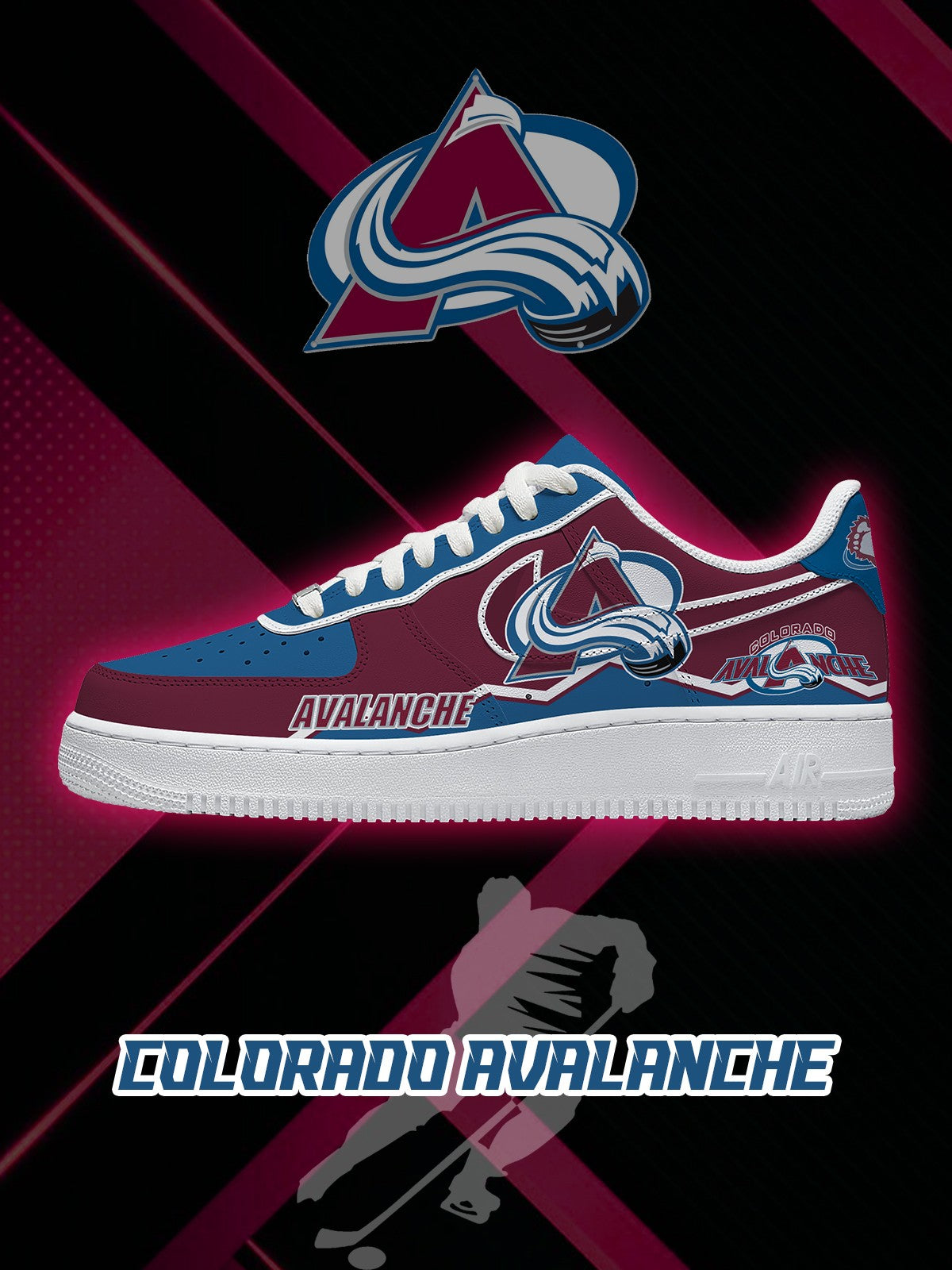 Colorado Hockey V.2 Custom Low-top Sneakers For Fans