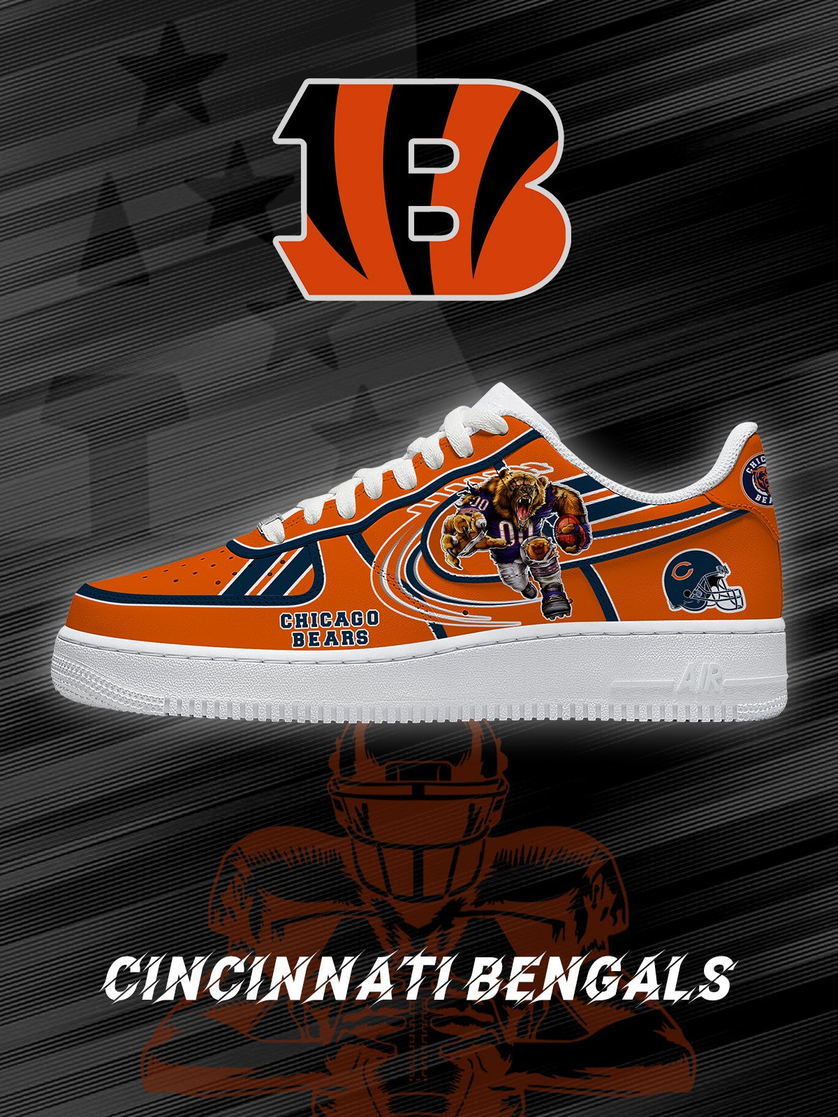 Cincinnati Custom Low-top Sneakers For Football Fans