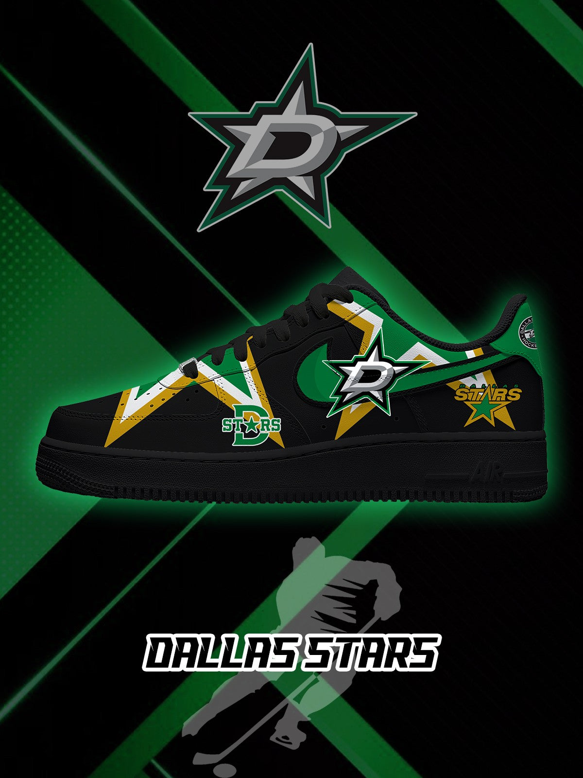 Dallas Hockey V.2 Custom Low-top Sneakers For Fans