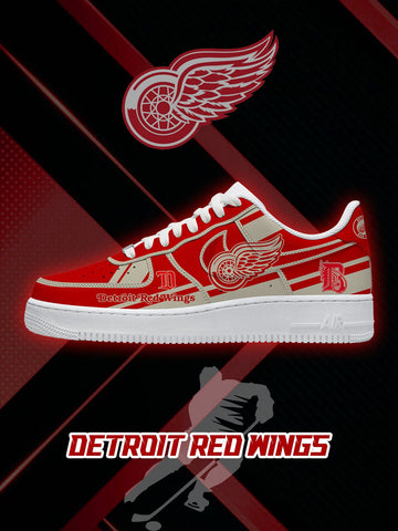Detroit Hockey V.2 Custom Low-top Sneakers For Fans