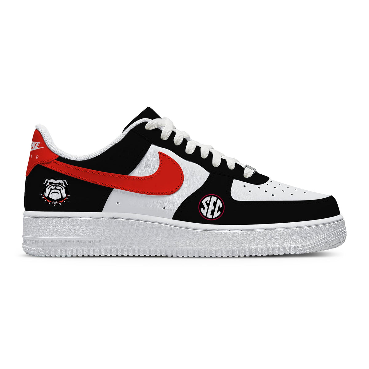 Georgia College Custom Low-top Sneakers For Fans