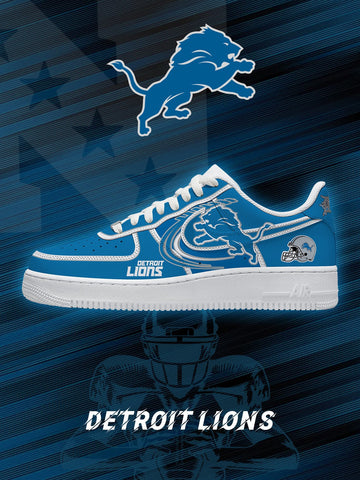 Detroit Custom Low-top Sneakers For Football Fans