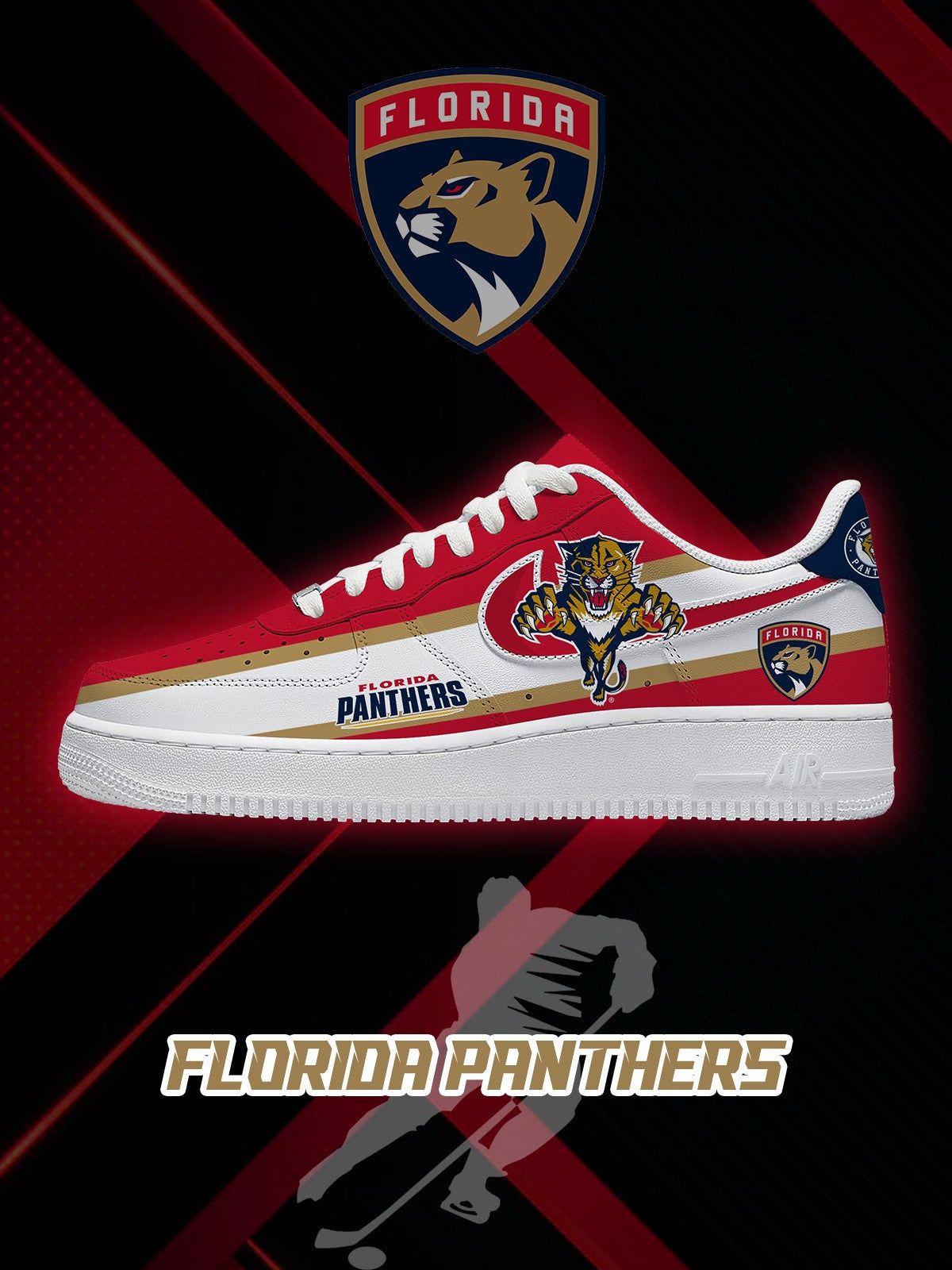 Florida Hockey V.2 Custom Low-top Sneakers For Fans