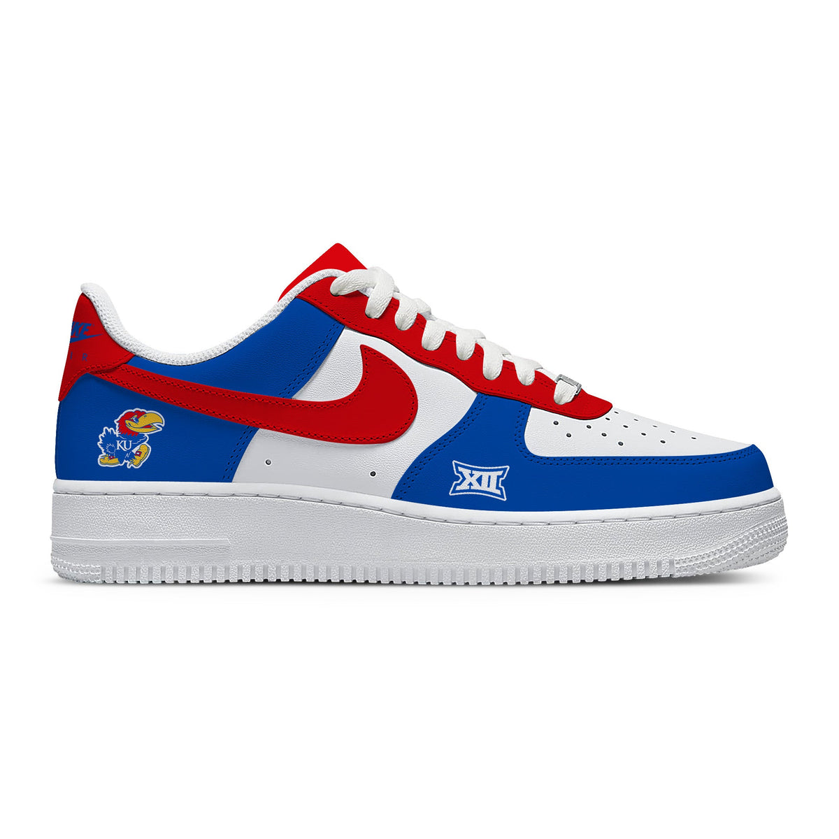 Kansas College Custom Low-top Sneakers For Fans