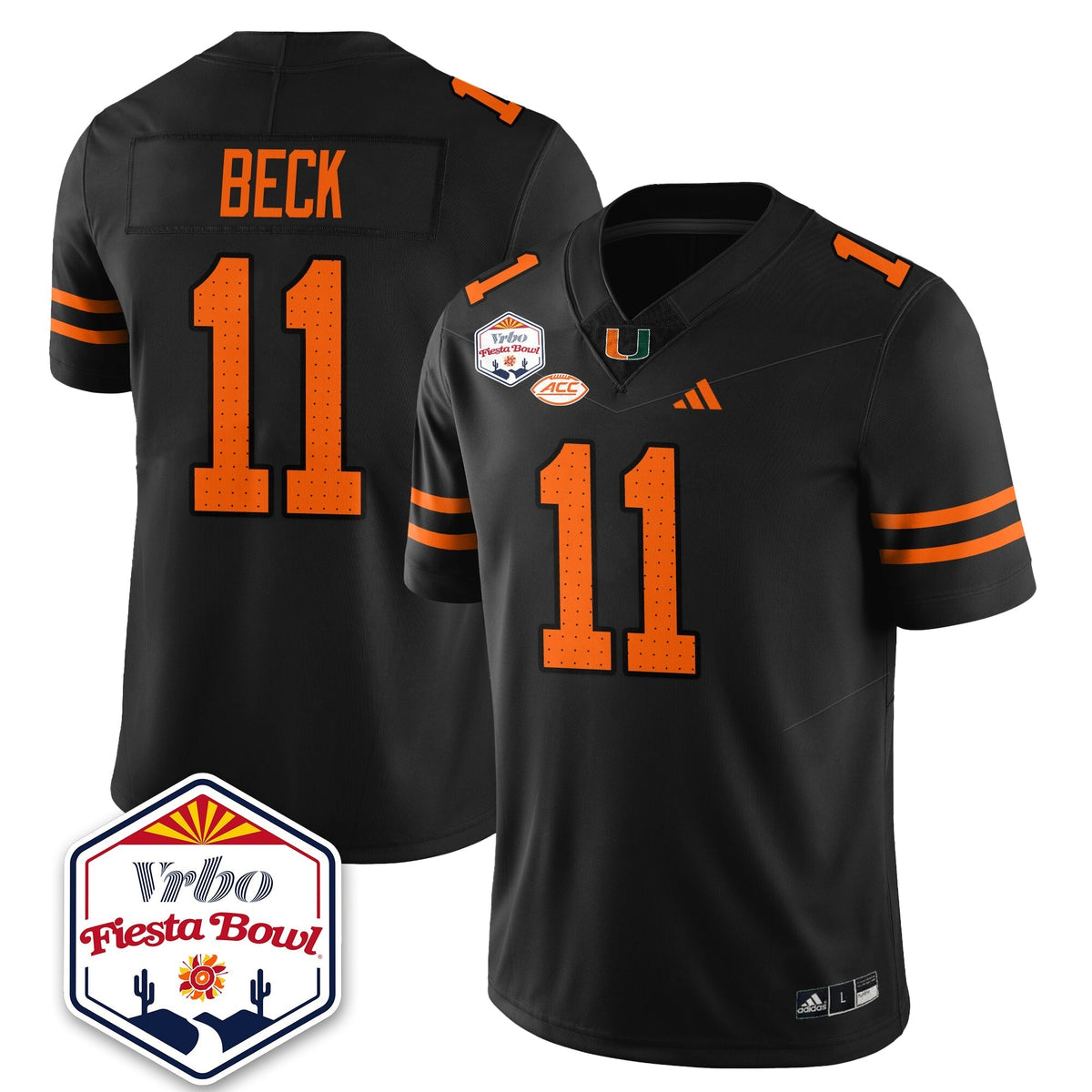 Miami Marlins Football Vapor Limited Jersey - Vrbo Fiesta Bowl-Cuztomshoes