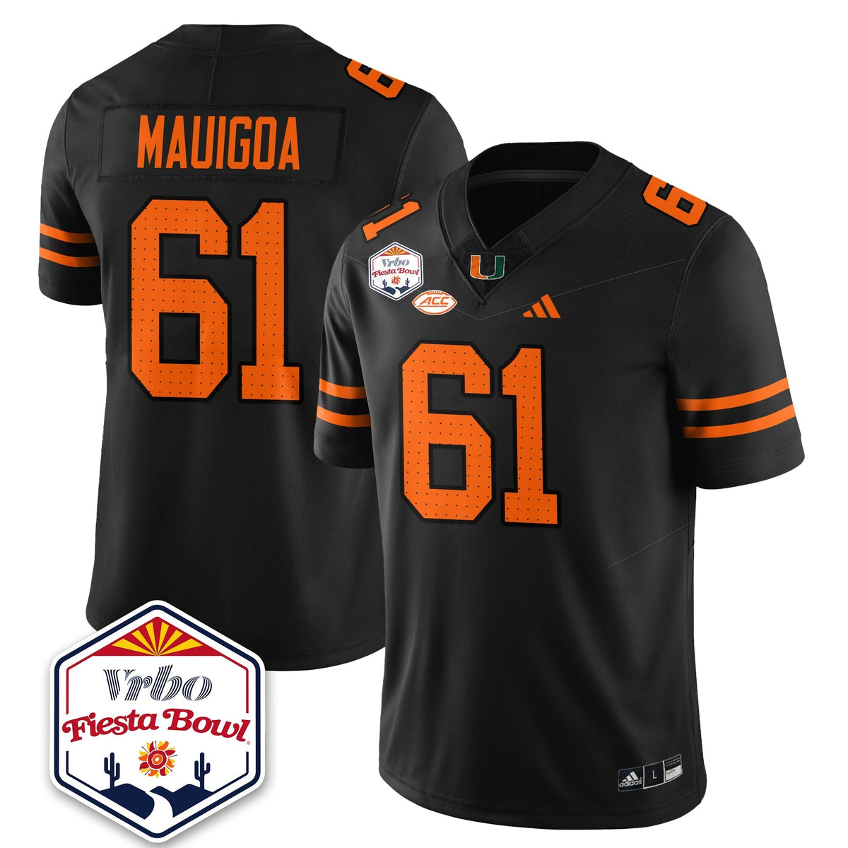 Miami Marlins Football Vapor Limited Jersey - Vrbo Fiesta Bowl-Cuztomshoes