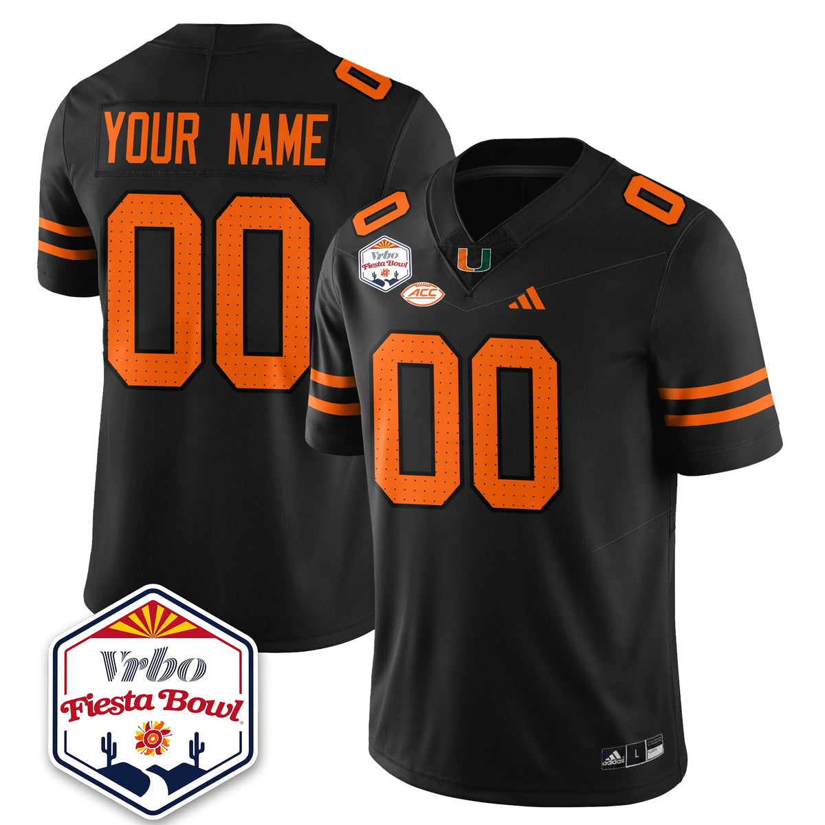 Miami Marlins Football Vapor Limited Jersey - Vrbo Fiesta Bowl-Cuztomshoes