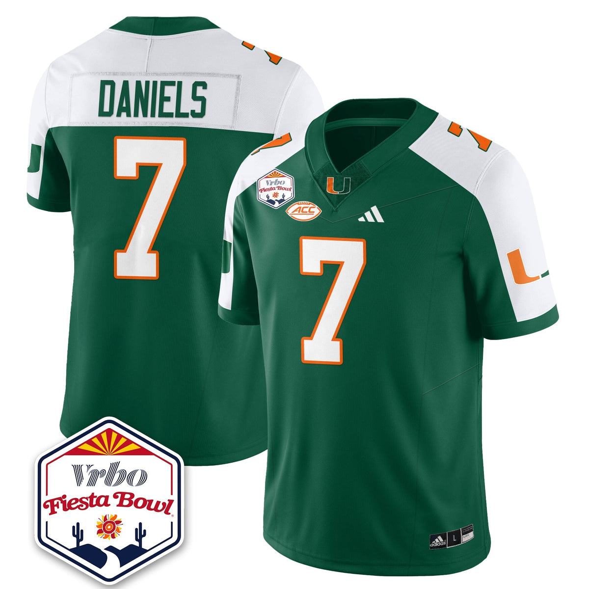 Miami Marlins Football Vapor Limited Jersey - Vrbo Fiesta Bowl-Cuztomshoes
