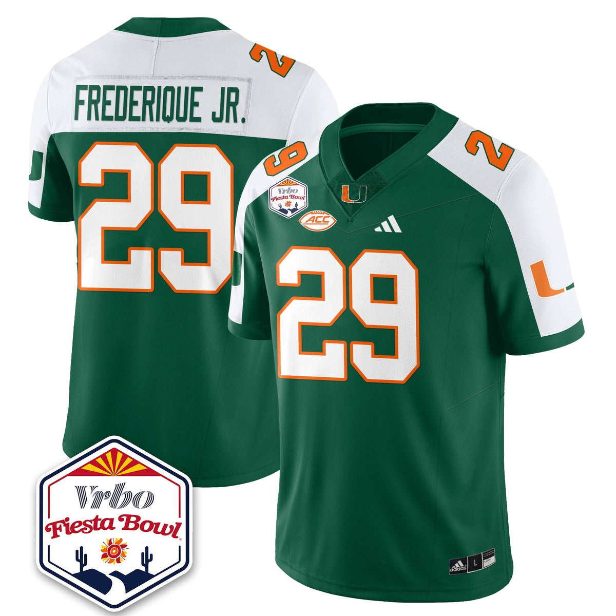 Miami Marlins Football Vapor Limited Jersey - Vrbo Fiesta Bowl-Cuztomshoes