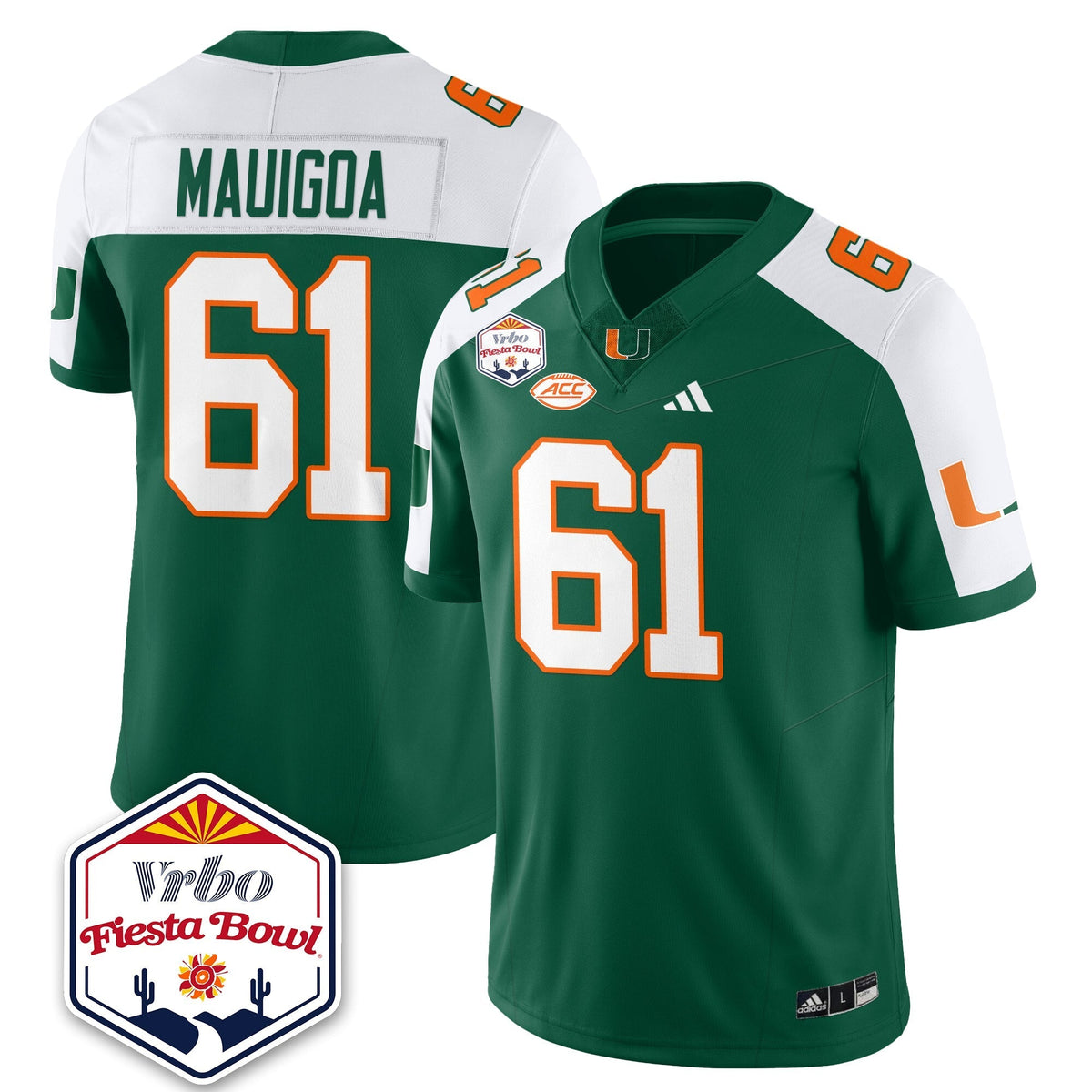 Miami Marlins Football Vapor Limited Jersey - Vrbo Fiesta Bowl-Cuztomshoes