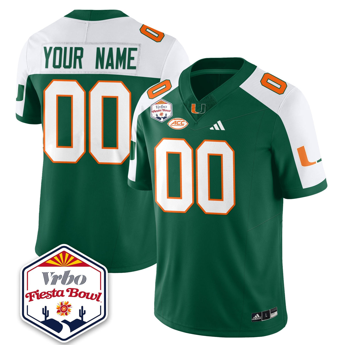Miami Marlins Football Vapor Limited Jersey - Vrbo Fiesta Bowl-Cuztomshoes