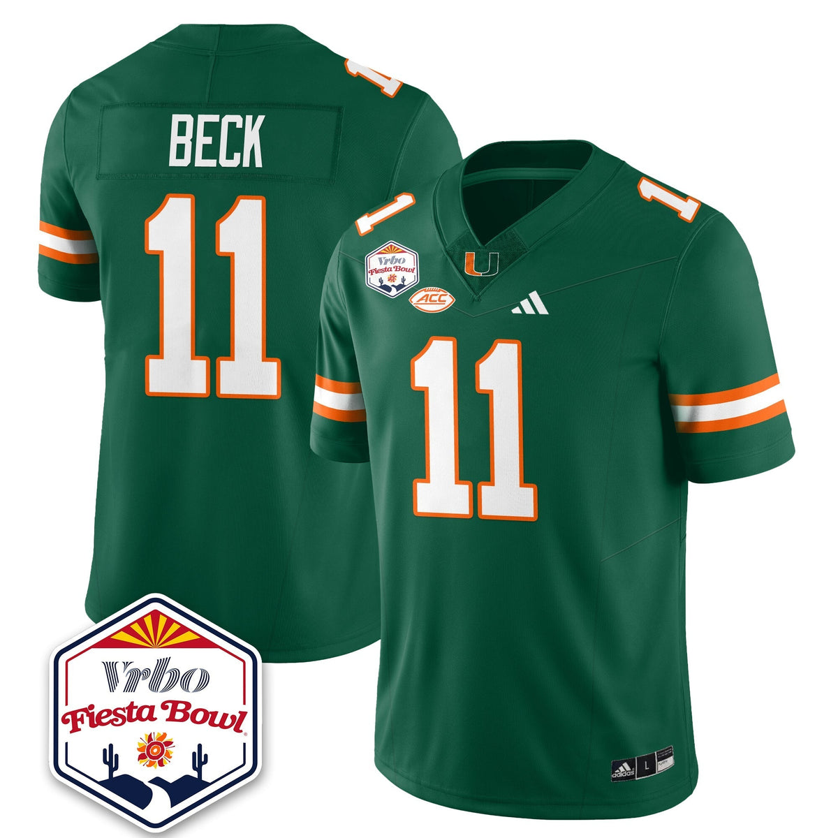 Miami Marlins Football Vapor Limited Jersey - Vrbo Fiesta Bowl-Cuztomshoes