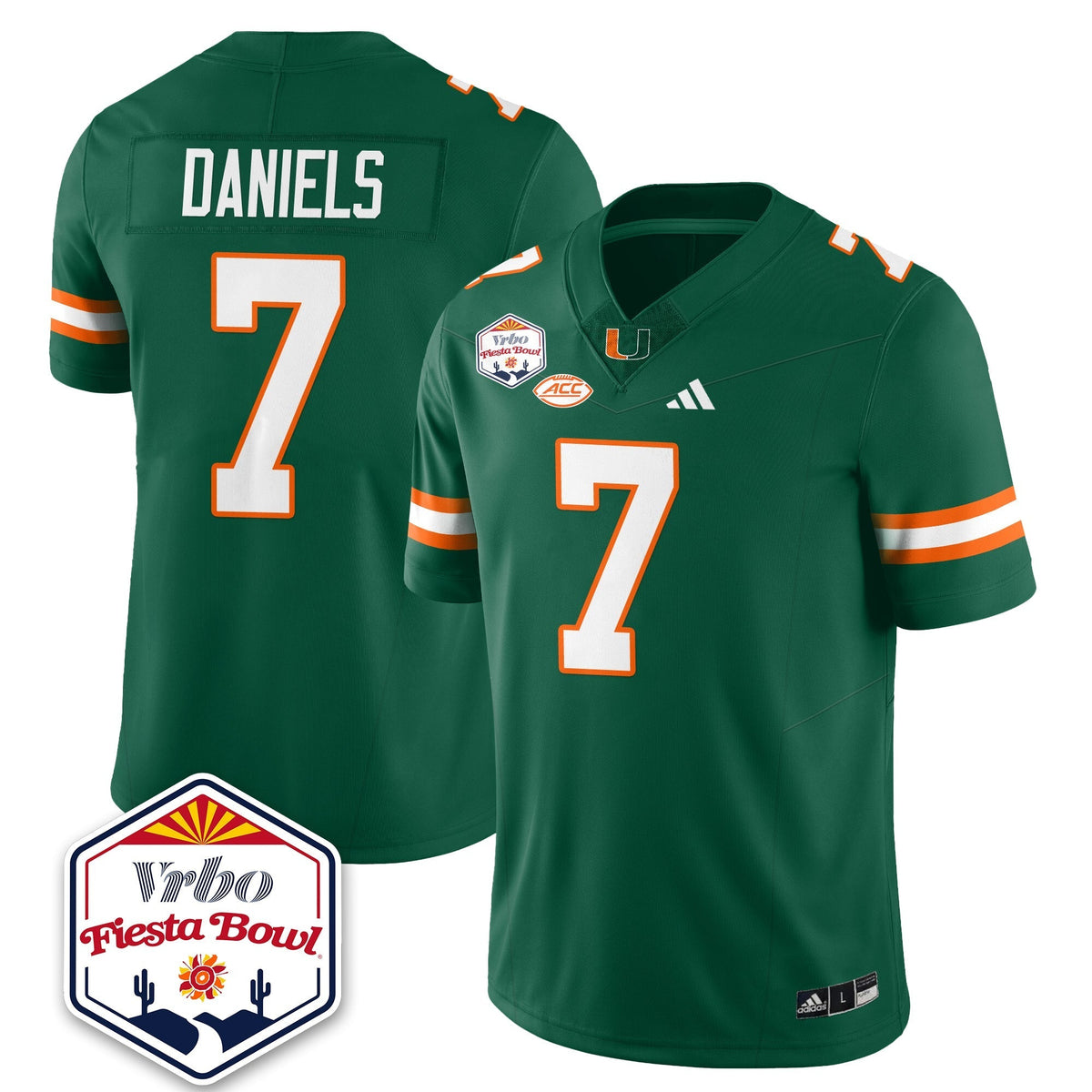 Miami Marlins Football Vapor Limited Jersey - Vrbo Fiesta Bowl-Cuztomshoes