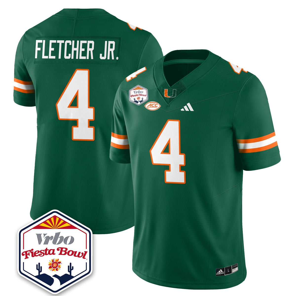 Miami Marlins Football Vapor Limited Jersey - Vrbo Fiesta Bowl-Cuztomshoes