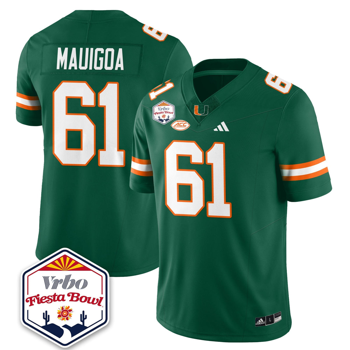 Miami Marlins Football Vapor Limited Jersey - Vrbo Fiesta Bowl-Cuztomshoes