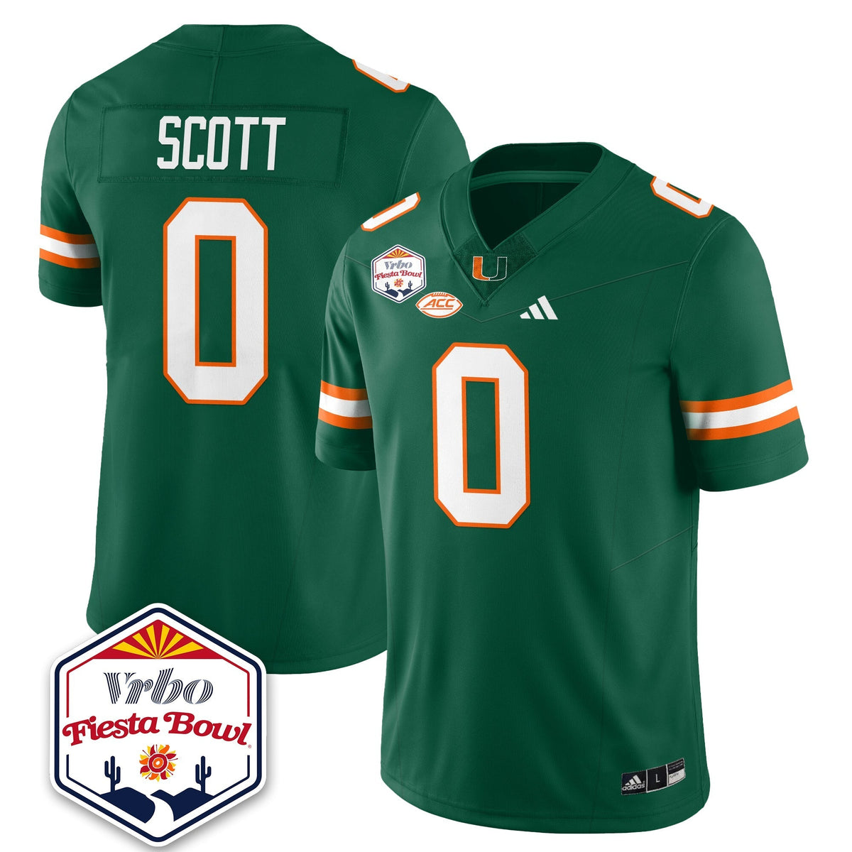 Miami Marlins Football Vapor Limited Jersey - Vrbo Fiesta Bowl-Cuztomshoes