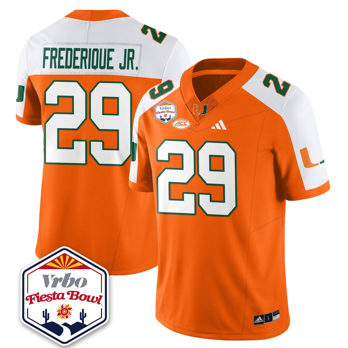 Miami Marlins Football Vapor Limited Jersey - Vrbo Fiesta Bowl-Cuztomshoes