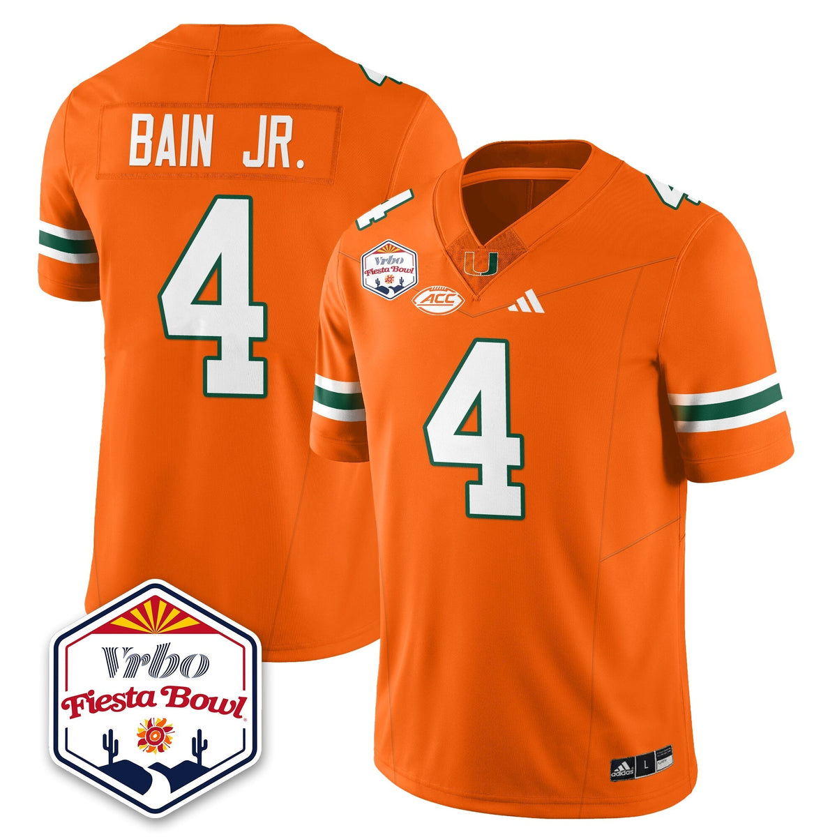 Miami Marlins Football Vapor Limited Jersey - Vrbo Fiesta Bowl-Cuztomshoes