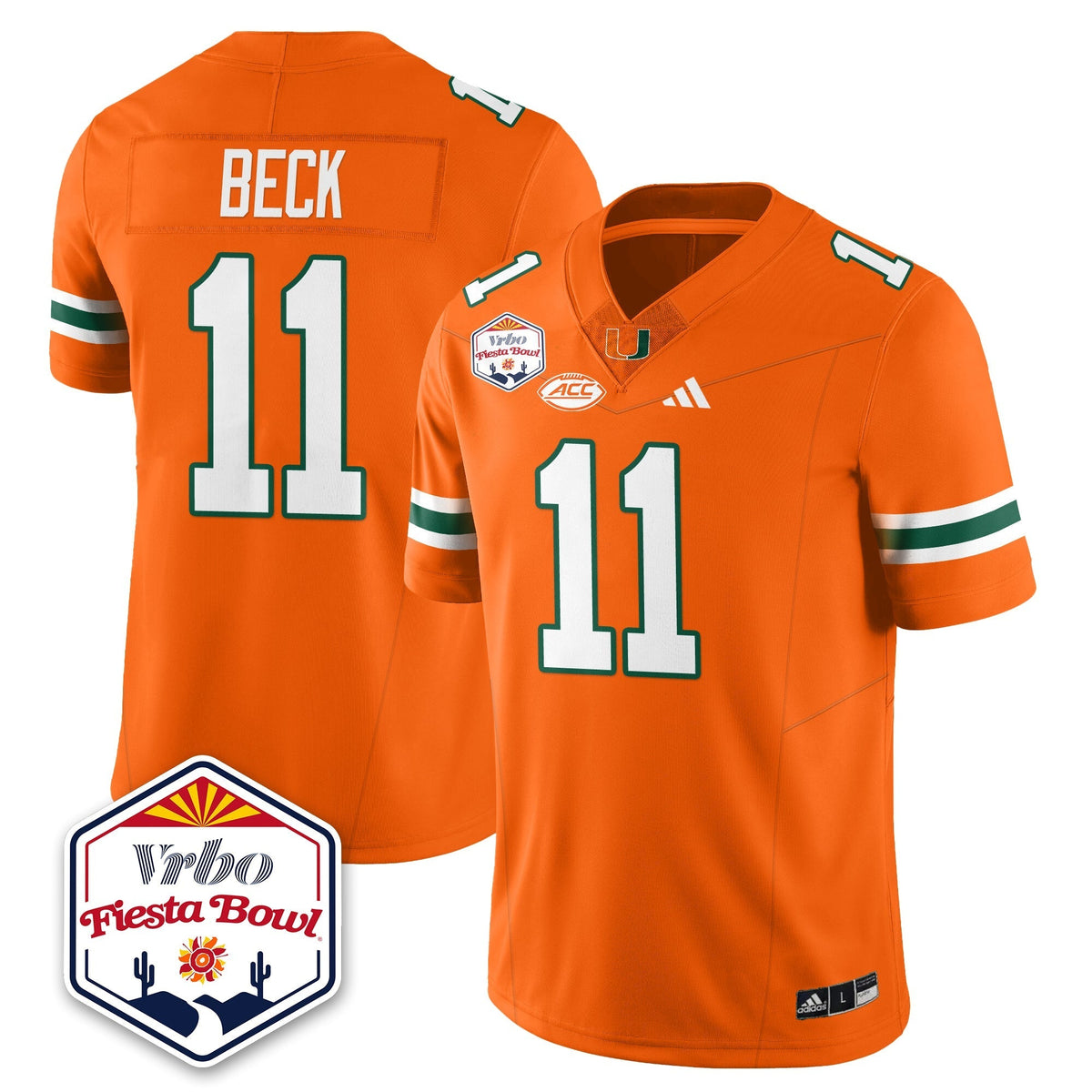 Miami Marlins Football Vapor Limited Jersey - Vrbo Fiesta Bowl-Cuztomshoes