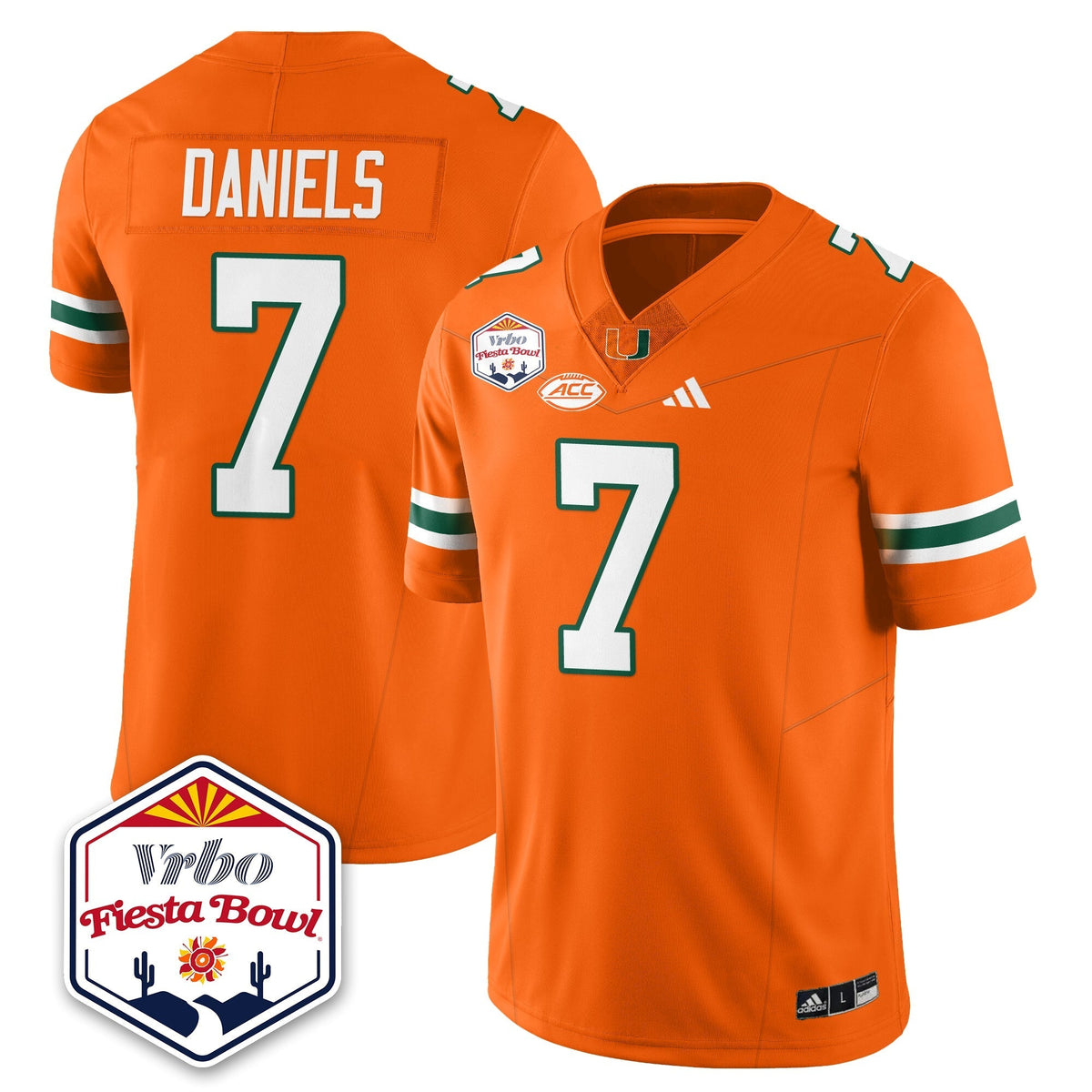 Miami Marlins Football Vapor Limited Jersey - Vrbo Fiesta Bowl-Cuztomshoes