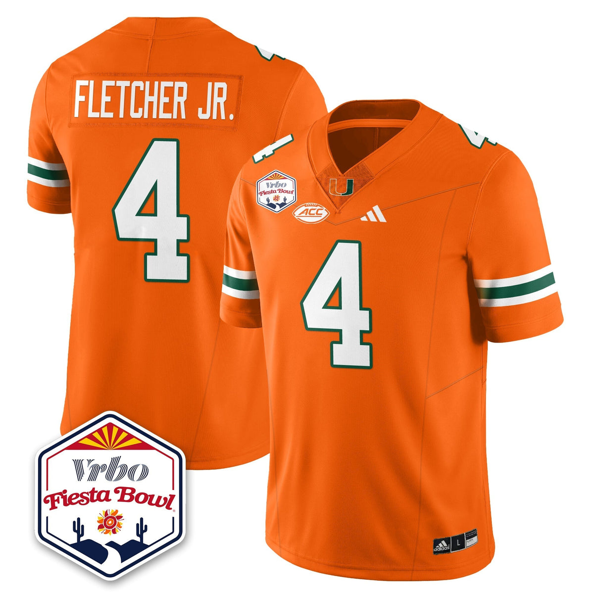 Miami Marlins Football Vapor Limited Jersey - Vrbo Fiesta Bowl-Cuztomshoes