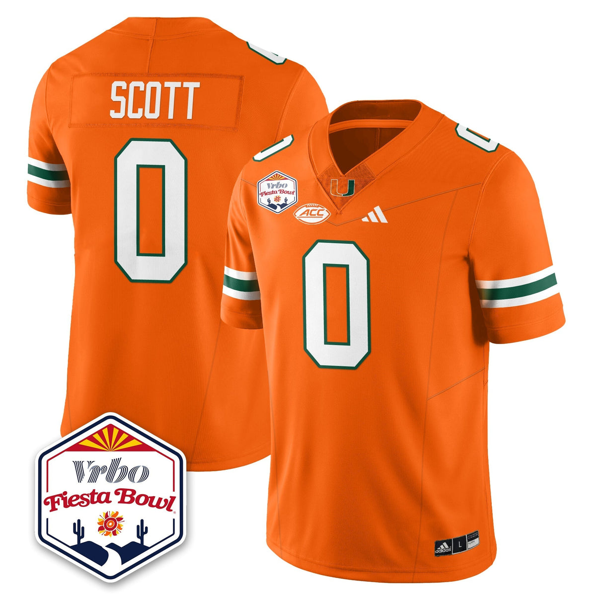 Miami Marlins Football Vapor Limited Jersey - Vrbo Fiesta Bowl-Cuztomshoes