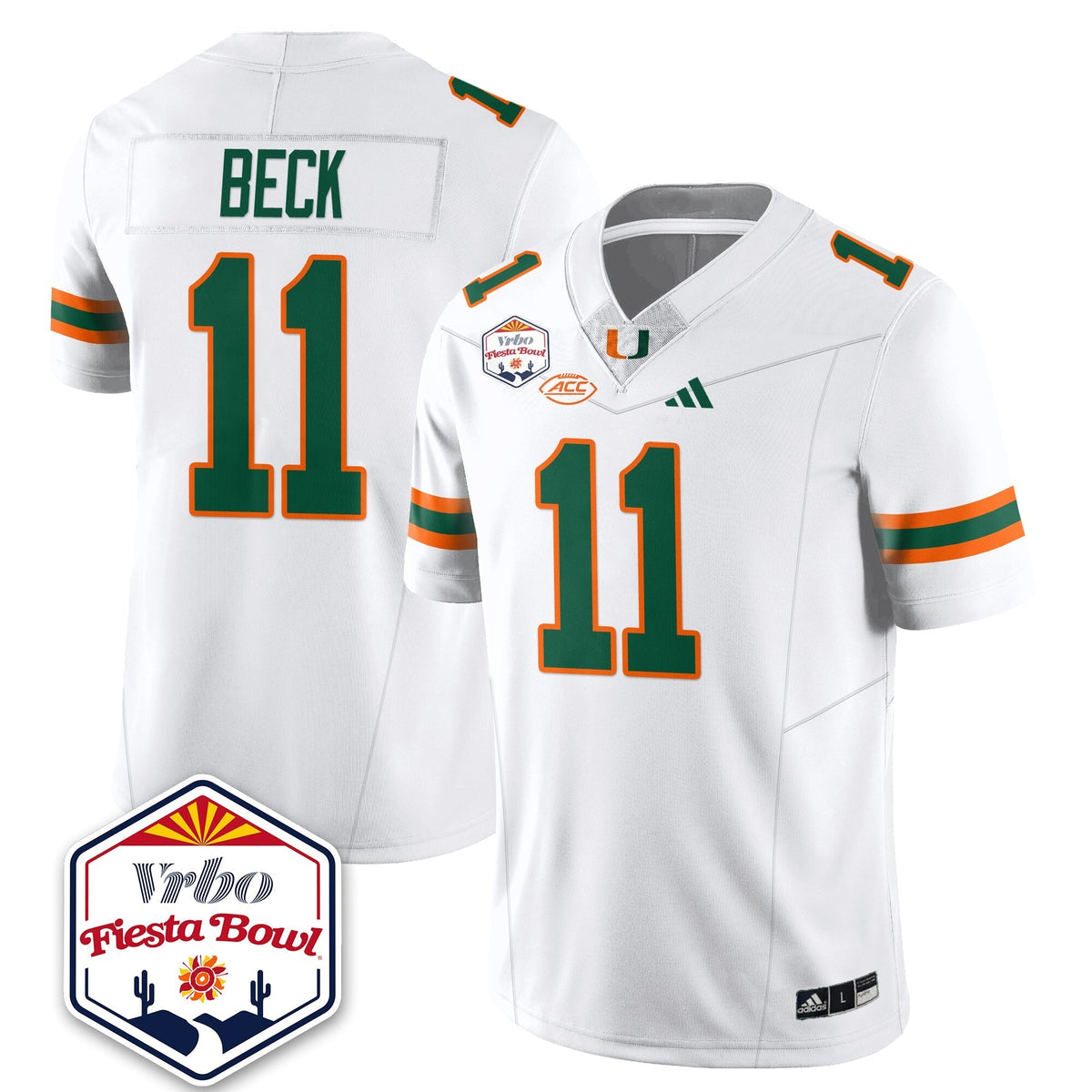 Miami Marlins Football Vapor Limited Jersey - Vrbo Fiesta Bowl-Cuztomshoes