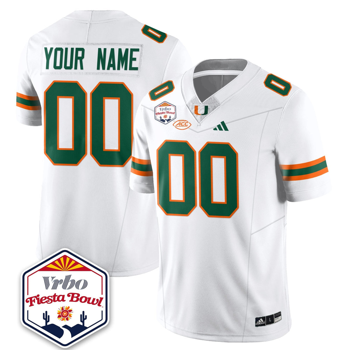 Miami Marlins Football Vapor Limited Jersey - Vrbo Fiesta Bowl-Cuztomshoes