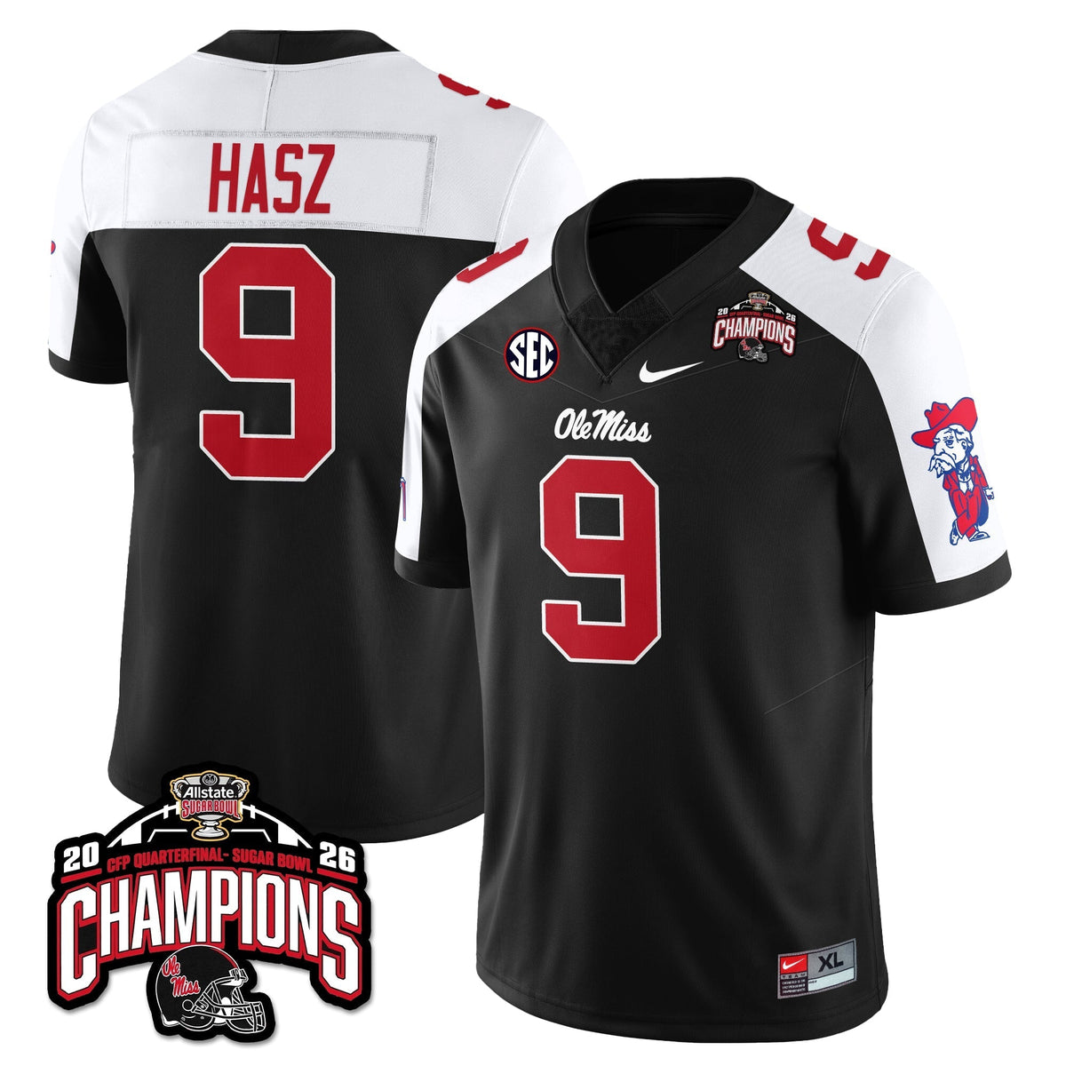 Ole Miss Rebels Football Vapor Limited Jersey - Allstate Sugar Bowl Champions