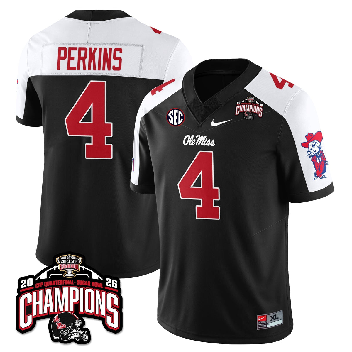 Ole Miss Rebels Football Vapor Limited Jersey - Allstate Sugar Bowl Champions