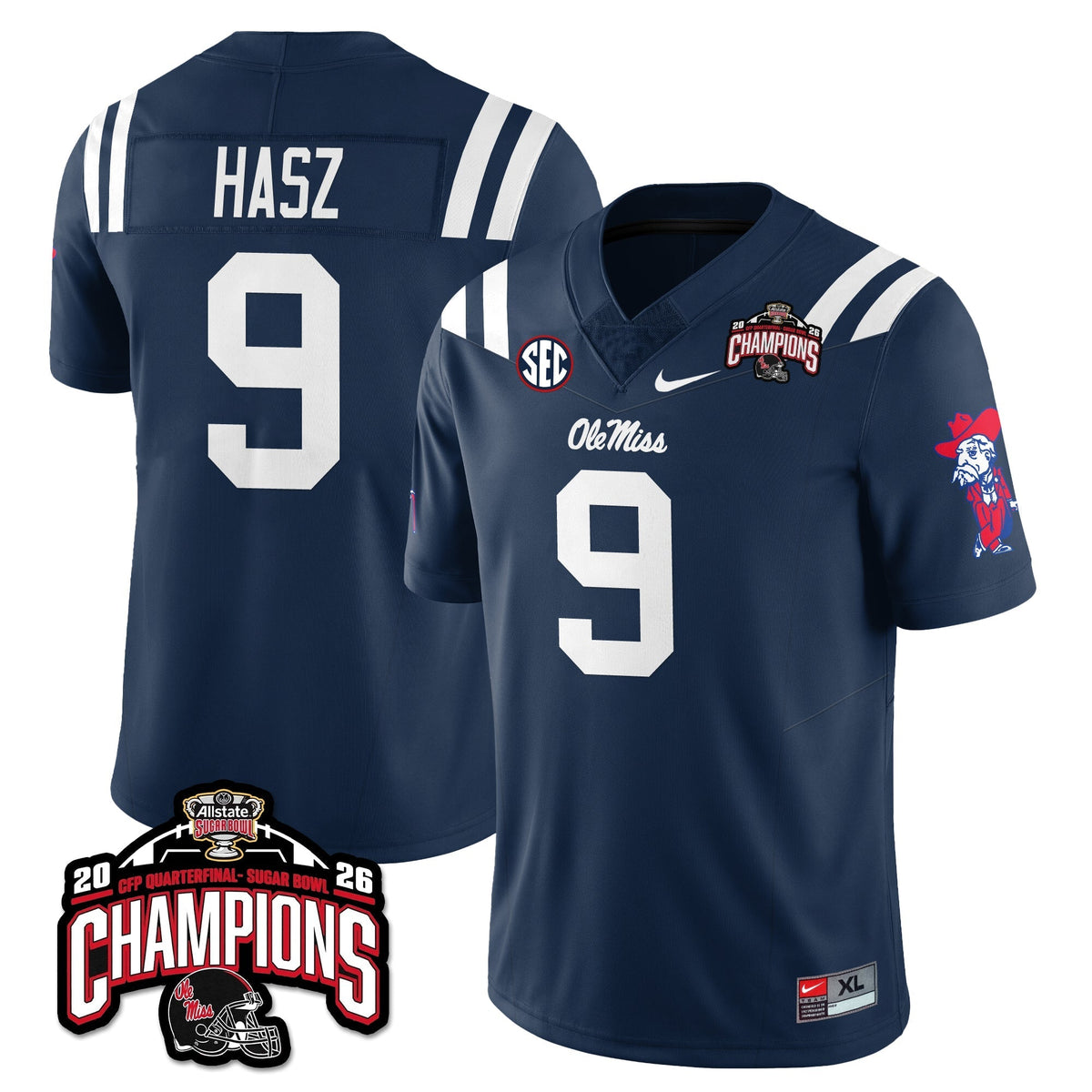 Ole Miss Rebels Football Vapor Limited Jersey - Allstate Sugar Bowl Champions