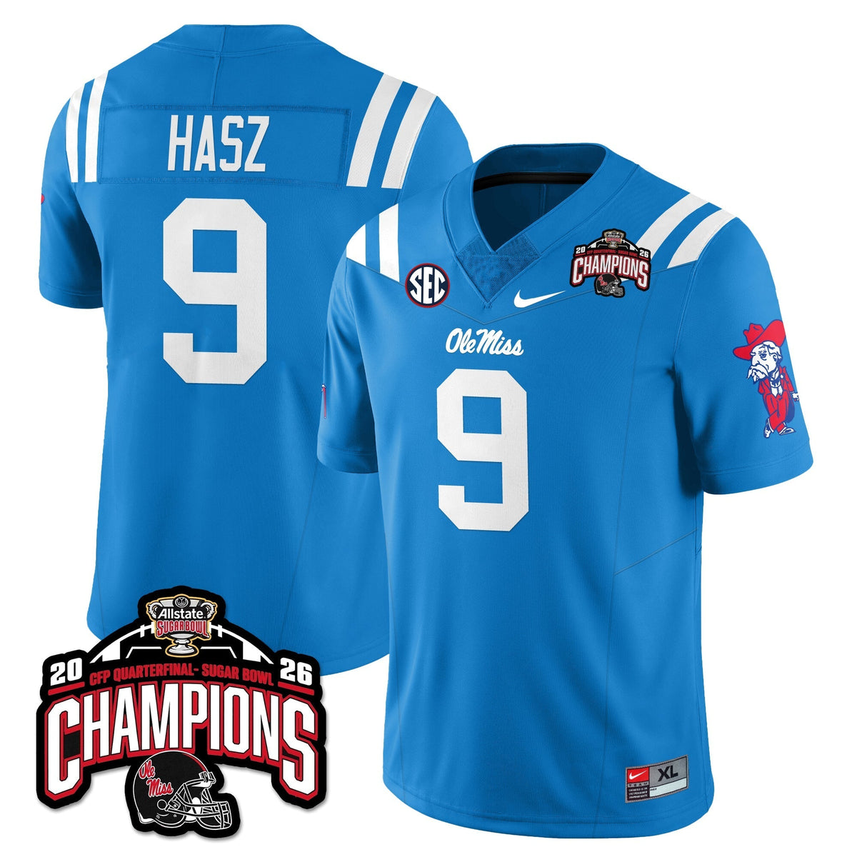 Ole Miss Rebels Football Vapor Limited Jersey - Allstate Sugar Bowl Champions