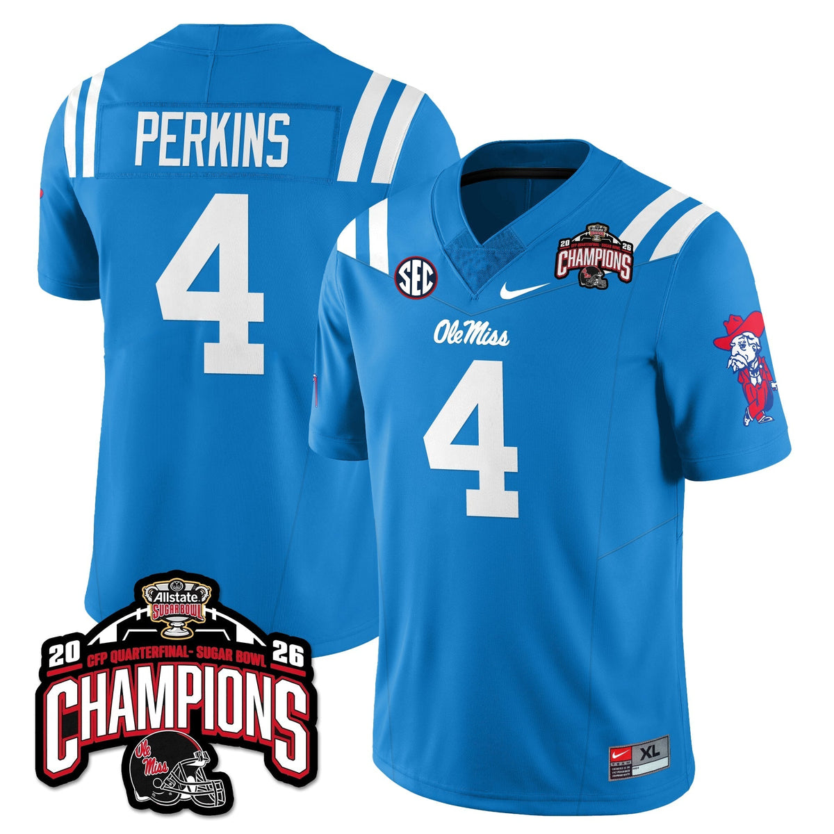 Ole Miss Rebels Football Vapor Limited Jersey - Allstate Sugar Bowl Champions