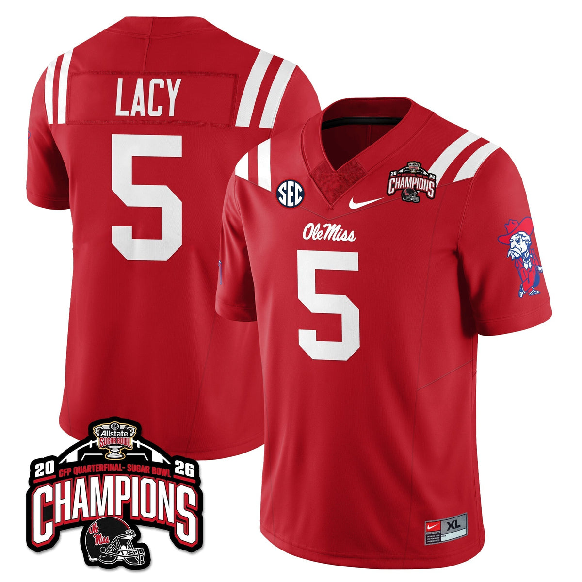 Ole Miss Rebels Football Vapor Limited Jersey - Allstate Sugar Bowl Champions