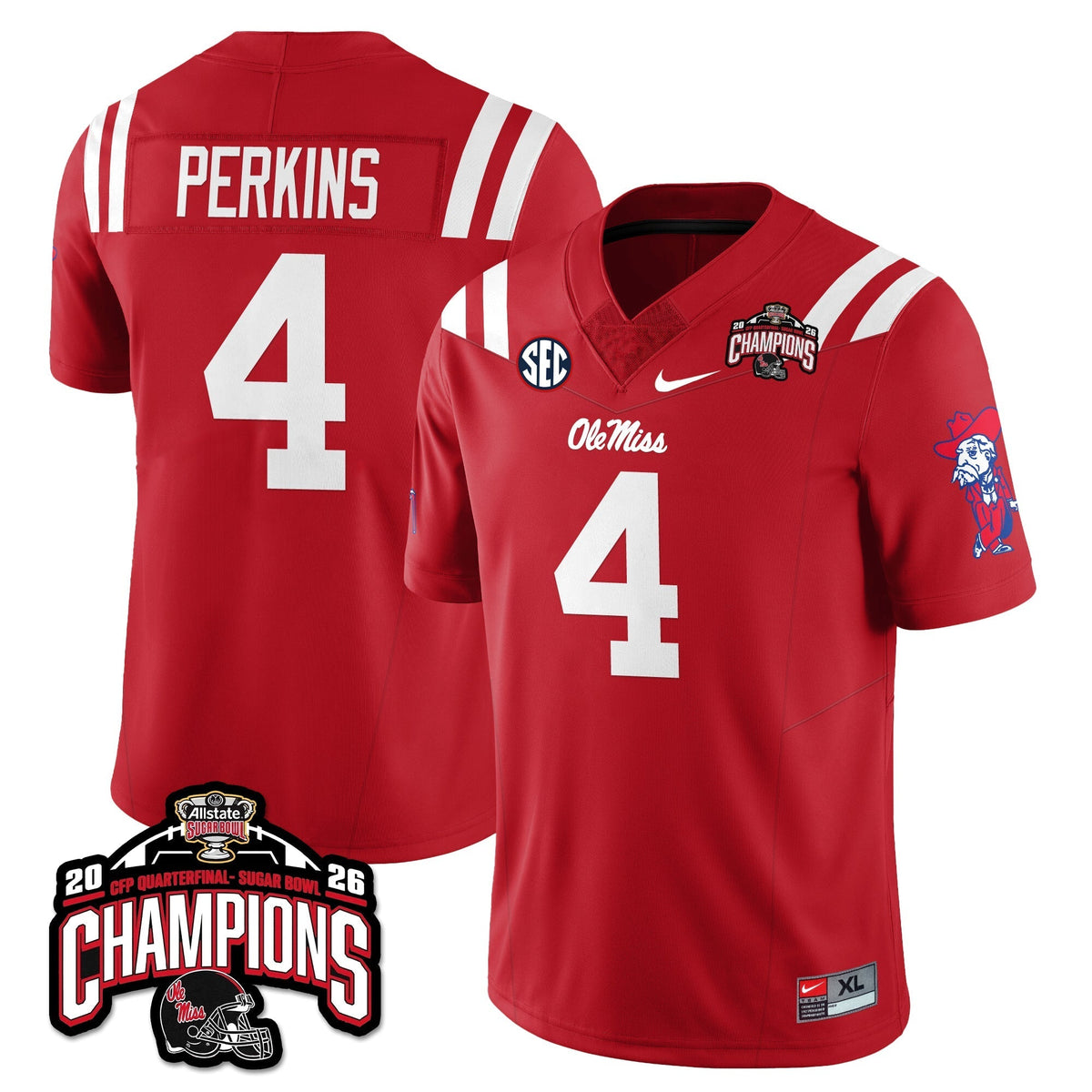 Ole Miss Rebels Football Vapor Limited Jersey - Allstate Sugar Bowl Champions