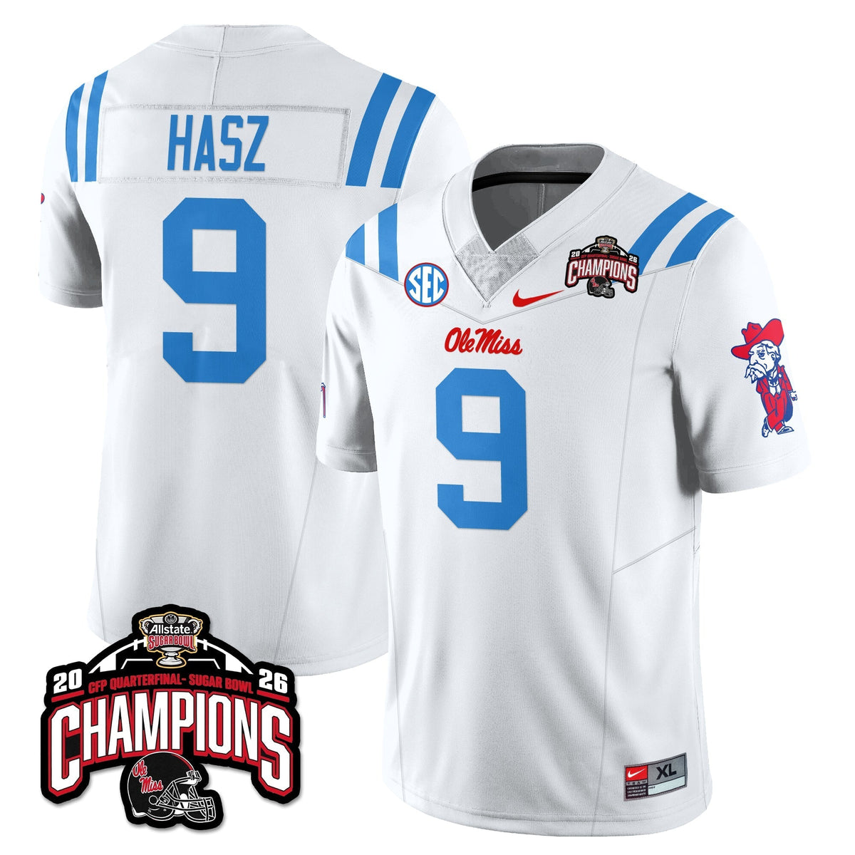Ole Miss Rebels Football Vapor Limited Jersey - Allstate Sugar Bowl Champions