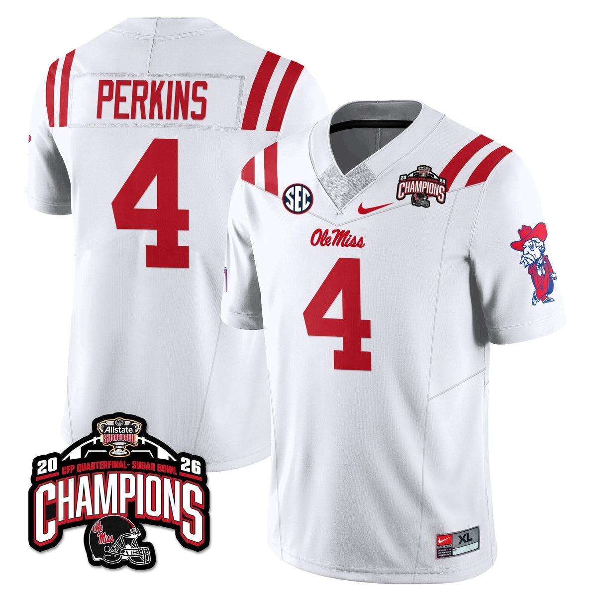 Ole Miss Rebels Football Vapor Limited Jersey - Allstate Sugar Bowl Champions